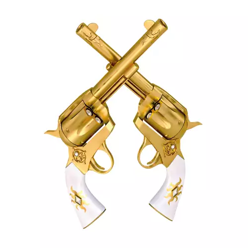 MondiLab Two golden handguns  (101193)