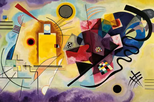 MondiLab Red yellow & blue Kandinsky  (102328)