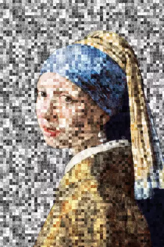 MondiLab Girl pearl earring - Pixels  (102701)