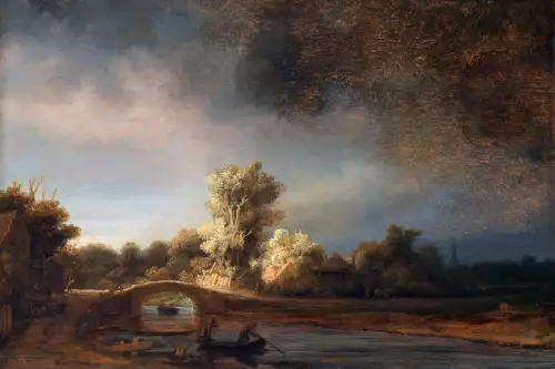 MondiLab Landscape with stone bridge  (102937)