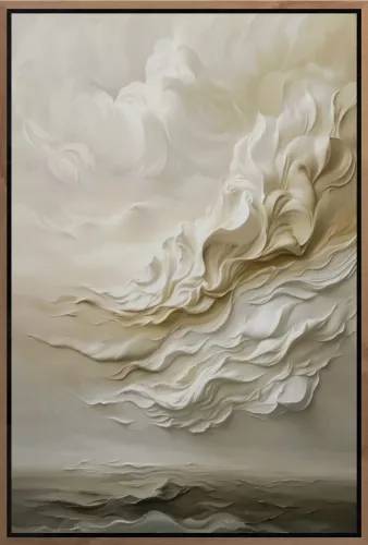 MondiLab Clouds dancing at sea + Frame BL brown (105184)