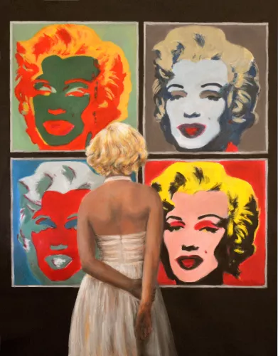 MondiLab Looking at Warhol x Monroe + Frame BL black (105314)